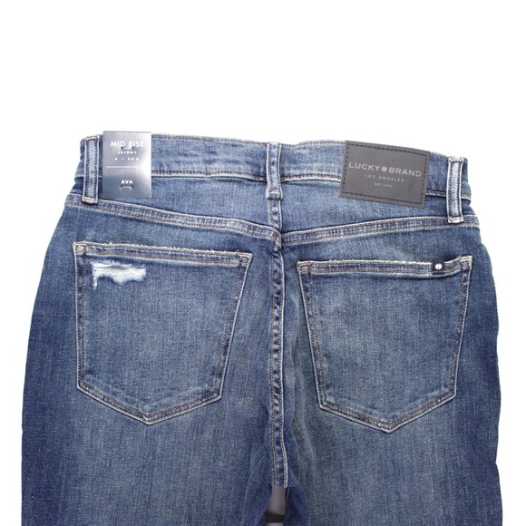 Lucky Brand NWT Ava Destroyed Midrise Skinny with Raw Hems 6/28 - Picture 11 of 12
